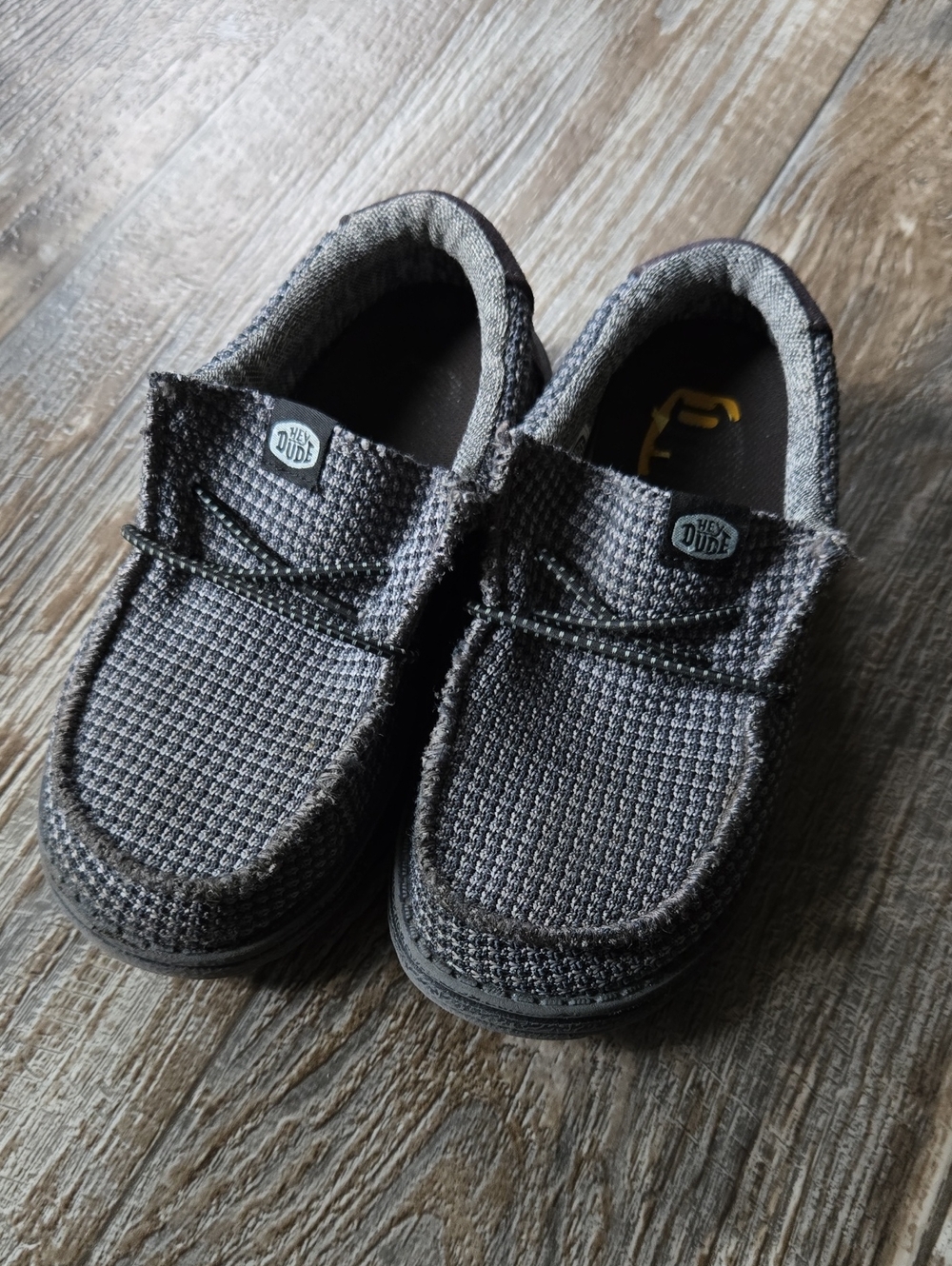Hey Dude Kids Gray Slip-On Sneakers